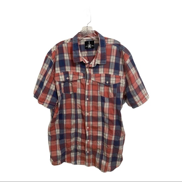 i Jeans by Buffalo Plaid Button Up Shirt Mens Size XL - Picture 1 of 6